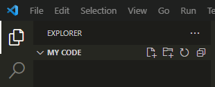 Folder my code in Vscode